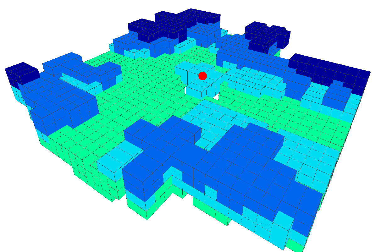 Voxel map generated by Octreebase (full reconstruction)